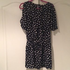 RACHEL Rachel Roy navy blue polka dot dress
